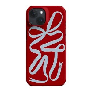 The Dairy iPhone 15 Pro Cottage Ribbon Snap Hard Case Cover